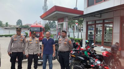 Unit Samapta Polsek Curug Himbau Pengelola SPBU untuk Tidak Melakukan Kecurangan