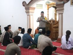 Silaturrahmi Kapolres Tangsel Dengan Subuh Berjamaah di Masjid Jami Assalam Sentul Curug