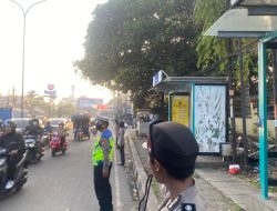 Polsek Ciputat Timur melakukan Gatur Lalin Serta Pelatihan Fungsi Lantas Pada Siswa Sepolwan