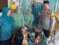 Bhabinkamtibmas Hadiri Pelaksanaan PIN Polio Serentak di Desa Babat Legok