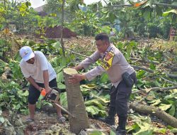 Bhabinkamtibmas Polsek Purwodadi Ikuti Kerja Bakti Bersama Warga