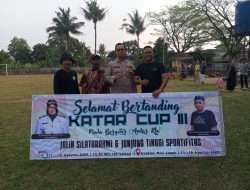 Bhabinkamtibmas Kelurahan Babakan Hadiri Pembukaan KATAR CUP III di Kecamatan Legok