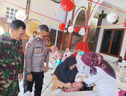 Kolaborasi Bhabinkamtibmas dan Babinsa: Pastikan Vaksinasi Polio Berjalan Lancar
