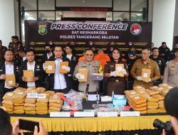 Polres Tangerang Selatan Ungkap Peredaran Narkotika Jenis Ganja Sebanyak 140,4 Kg