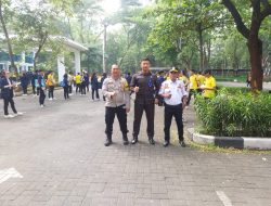 Bhabinkamtibmas Desa Curug Sangereng Sambangi UMN dalam Orientasi Mahasiswa Baru