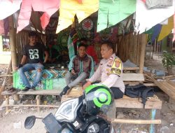 Bhabinkamtibmas Kelurahan Cisauk Laksanakan Cooling System di Pangkalan Ojek