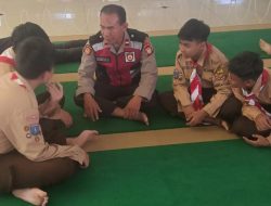 Unit Samapta Polsek Pamulang Gelar Patroli Dialogis dan Sholat Dzuhur Berjamaah di Masjid Jami Al-Muhajidin