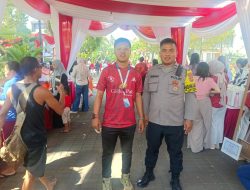 Bhabinkamtibmas Kelurahan Lengkong Karya Polsek Serpong Monitoring Perayaan HUT Kemerdekaan RI ke-79
