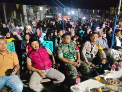 Malam Puncak HUT RI Ke-79 di Kampung Ranca, Bhabinkamtibmas Serpong Hadiri Perayaan Bersama Warga