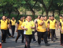 Jaga Kebugaran Tubuh, Polres Tangerang Selatan Laksanakan Olahraga Pagi