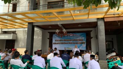 Perkuat Sinergi, Bhabinkamtibmas Sawah Baru dan POKDAR Kamtibmas Gelar Penyuluhan Harkamtibmas