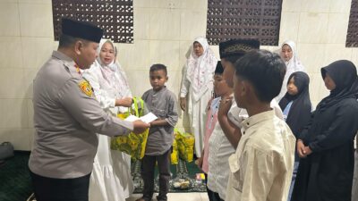 Sambut Ramadhan, Polsek Legok Gelar Pengajian dan Santunan Anak Yatim