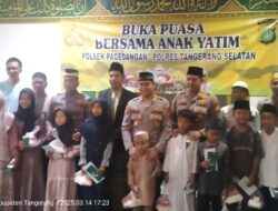 Polsek Pagedangan Gelar Bukber Berbagi Takjil Dan Santunan