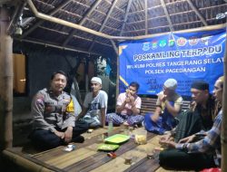 Perkuat Keamanan Lingkungan, Polsek Pagedangan Lakukan Pengecekan Pos Kamling Terpadu