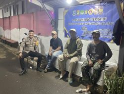 Cek Poskamling Terpadu, Bhabinkamtibmas Lengkong Wetan Ajak Warga Perkuat Keamanan Lingkungan
