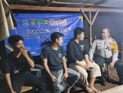 Cek Poskamling Terpadu, Bhabinkamtibmas Polsek Legok Perkuat Sinergi Jaga Keamanan Lingkungan