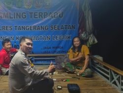 Bhabinkamtibmas Desa Caringin Laksanakan Pengecekan Pos Kamling Terpadu