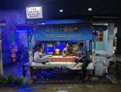 Bhabinkamtibmas Kelurahan Buaran Cek Poskamling Terpadu, Perkuat Program Jaga Jakarta