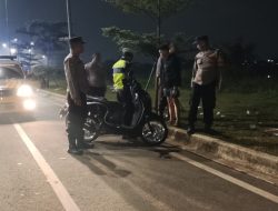 Polsek Pagedangan Gelar Patroli Cipta Kondisi Skala Sedang, Perkuat Strong Point Jaga Kamtibmas