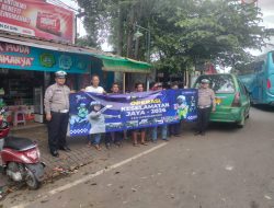 Sosialisasi Operasi Keselamatan Jaya 2026, Unit Lantas Polsek Cisauk Edukasi Pengendara di Simpang Muncul Setu