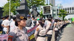 Polwan Polda Metro Jaya Diterjunkan Layani Aksi Tani Merdeka, Penyampaian Aspirasi Berjalan Tertib